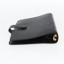 LOUIS VUITTON Epi Agenda MM Day Planner Cover Black R20042 LV Auth am10744-5