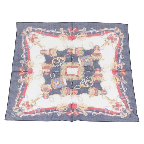 CELINE Handkerchief Cotton 2 Set Navy Red Auth am10748V