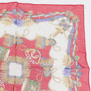 CELINE Handkerchief Cotton 2 Set Navy Red Auth am10748V-4