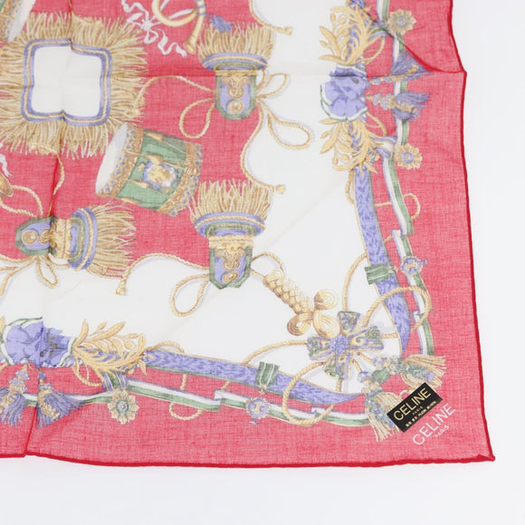 CELINE Handkerchief Cotton 2 Set Navy Red Auth am10748V