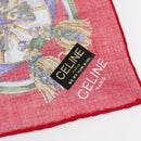 CELINE Handkerchief Cotton 2 Set Navy Red Auth am10748V-7