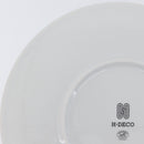 HERMES H DECO Plate Pottery White Black Auth am10749SAV-10