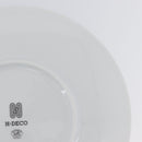 HERMES H DECO Plate Pottery White Black Auth am10749SAV-11