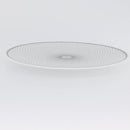 HERMES H DECO Plate Pottery White Black Auth am10749SAV-16