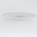 HERMES H DECO Plate Pottery White Black Auth am10749SAV-17