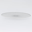 HERMES H DECO Plate Pottery White Black Auth am10749SAV-18