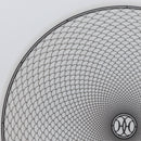 HERMES H DECO Plate Pottery White Black Auth am10749SAV-4