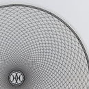 HERMES H DECO Plate Pottery White Black Auth am10749SAV-5