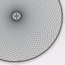 HERMES H DECO Plate Pottery White Black Auth am10749SAV-7