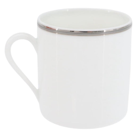 HERMES Schoendunkle Platinum Cup and Saucer Set of 2 Pottery Auth am10750SAV