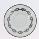 HERMES Schoendunkle Platinum Cup and Saucer Set of 2 Pottery Auth am10750SAV-34