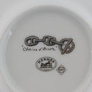 HERMES Schoendunkle Platinum Cup and Saucer Set of 2 Pottery Auth am10750SAV-37