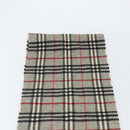 Burberrys Nova Check Scarf Wool Gray Auth am10751-3