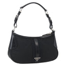 PRADA Hand Bag Nylon Leather Black Silver BR3043 Auth am10754SAV-1