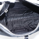 PRADA Hand Bag Nylon Leather Black Silver BR3043 Auth am10754SAV-10