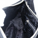 PRADA Hand Bag Nylon Leather Black Silver BR3043 Auth am10754SAV-23