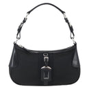 PRADA Hand Bag Nylon Leather Black Silver BR3043 Auth am10754SAV-2