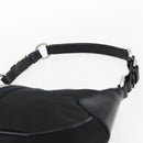 PRADA Hand Bag Nylon Leather Black Silver BR3043 Auth am10754SAV-14