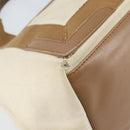 BALENCIAGA Navy Kabas Hand Bag Canvas White Beige 339933 Auth am10755-16