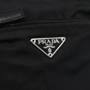 PRADA Shoulder Bag Nylon Black Silver Auth am10762-18