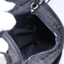 PRADA Shoulder Bag Nylon Black Silver Auth am10762-20
