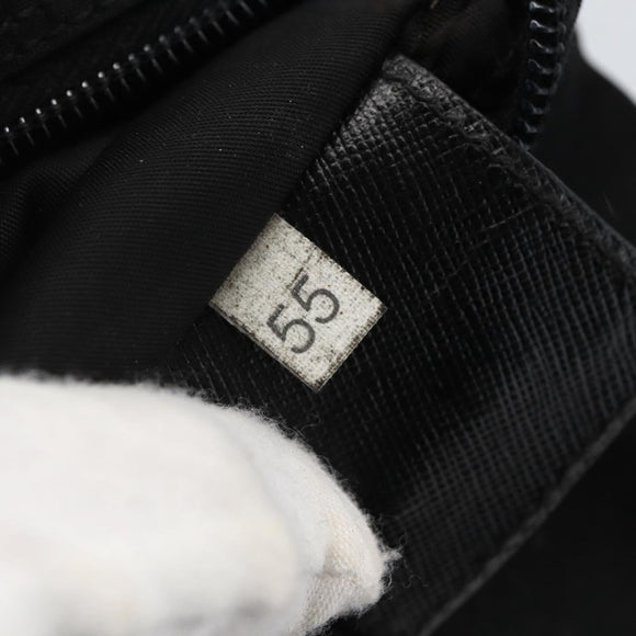 PRADA Shoulder Bag Nylon Black Silver Auth am10762