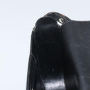 Christian Dior Horsebit Shoulder Bag Leather Black Silver Auth am10763-20