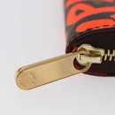 LOUIS VUITTON Monogram graffiti Zippy Coin Purse Orange M93708 Auth am10766SAV-8