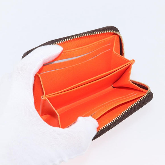 LOUIS VUITTON Monogram graffiti Zippy Coin Purse Orange M93708 Auth am10766SAV
