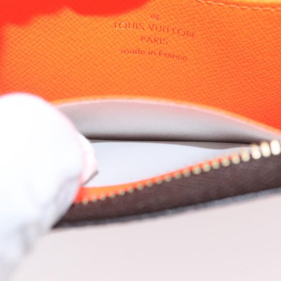 LOUIS VUITTON Monogram graffiti Zippy Coin Purse Orange M93708 Auth am10766SAV