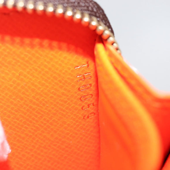 LOUIS VUITTON Monogram graffiti Zippy Coin Purse Orange M93708 Auth am10766SAV