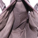 GUCCI GG Canvas Tote Bag Nylon outlet Dark Brown Silver 143742 Auth am10768-19