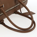 PRADA Boston Bag Safiano leather Brown Silver Auth am10770V-7