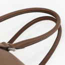 PRADA Boston Bag Safiano leather Brown Silver Auth am10770V-14