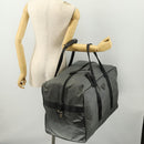 PRADA Boston Bag Nylon Gray Silver Auth am10771-22