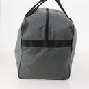 PRADA Boston Bag Nylon Gray Silver Auth am10771-3