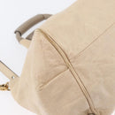 Chloe Etel Hand Bag Leather 2way Beige Gold Auth am10775-14