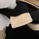 Chloe Etel Hand Bag Leather 2way Beige Gold Auth am10775-23