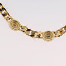 Christian Dior Color stone rhinestone Necklace metal 2 Set Gold Auth am10776V-11