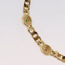 Christian Dior Color stone rhinestone Necklace metal 2 Set Gold Auth am10776V-12