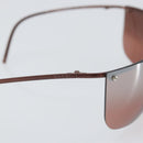 GUCCI Rimless Sunglasses plastic Brown Auth am10785-8