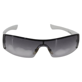 GUCCI Rimless Sunglasses plastic White Gray Auth am10786 - 0