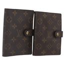LOUIS VUITTON Monogram Agenda PM Day Planner Cover 2 Set R20005 LV Auth am10788-1