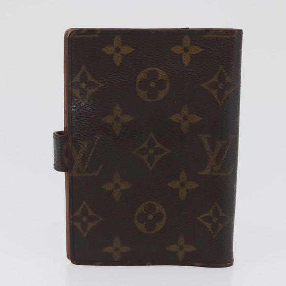 LOUIS VUITTON Monogram Agenda PM Day Planner Cover 2 Set R20005 LV Auth am10788