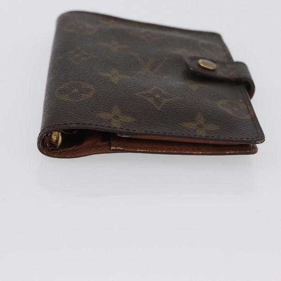 LOUIS VUITTON Monogram Agenda PM Day Planner Cover 2 Set R20005 LV Auth am10788