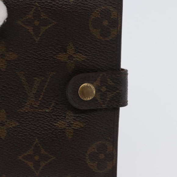 LOUIS VUITTON Monogram Agenda PM Day Planner Cover 2 Set R20005 LV Auth am10788