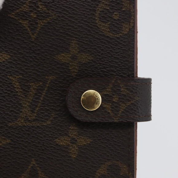 LOUIS VUITTON Monogram Agenda PM Day Planner Cover 2 Set R20005 LV Auth am10788
