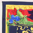 CELINE Scarf Silk Navy Auth am10790V-12