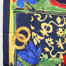 CELINE Scarf Silk Navy Auth am10790V-15