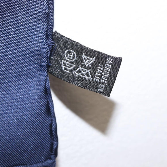 CELINE Scarf Silk Navy Auth am10790V